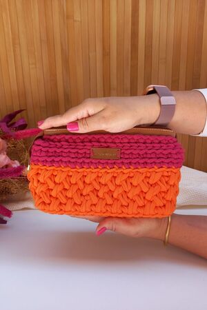 Necessaire Lumiere / Laranja e Magenta