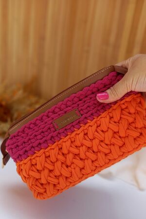 Necessaire Lumiere / Laranja e Magenta - 162